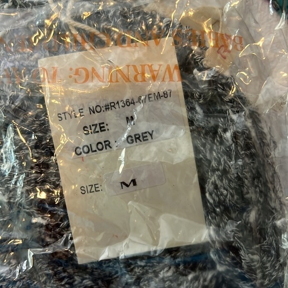 RAGA Anthropologie Distressed Knit Long Boho Tank Top in Gray Size Medium NWT! - Picture 7 of 7